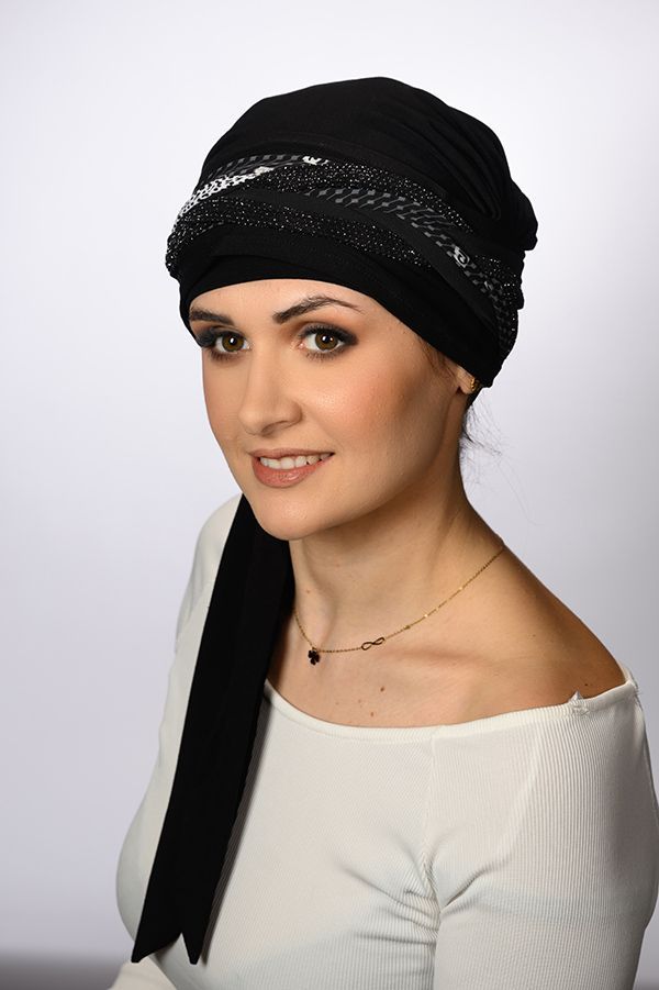 TURBAN TRESSE - noir