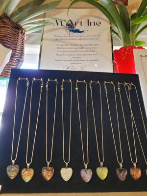 Bijoux unique  en forme de coeur artiste Mart-ine