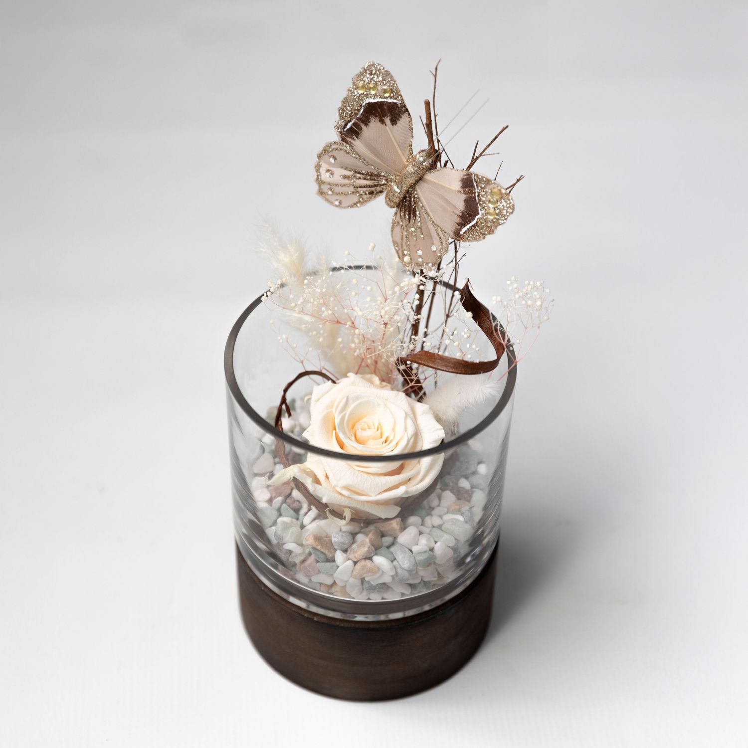 Rose éternelle crème