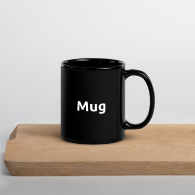 Basic black mug