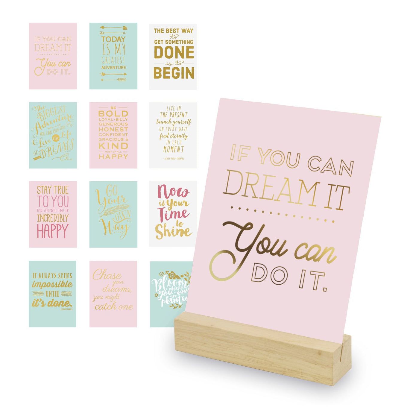 INSPIRATIONAL CARDS WITH DESK STAND
