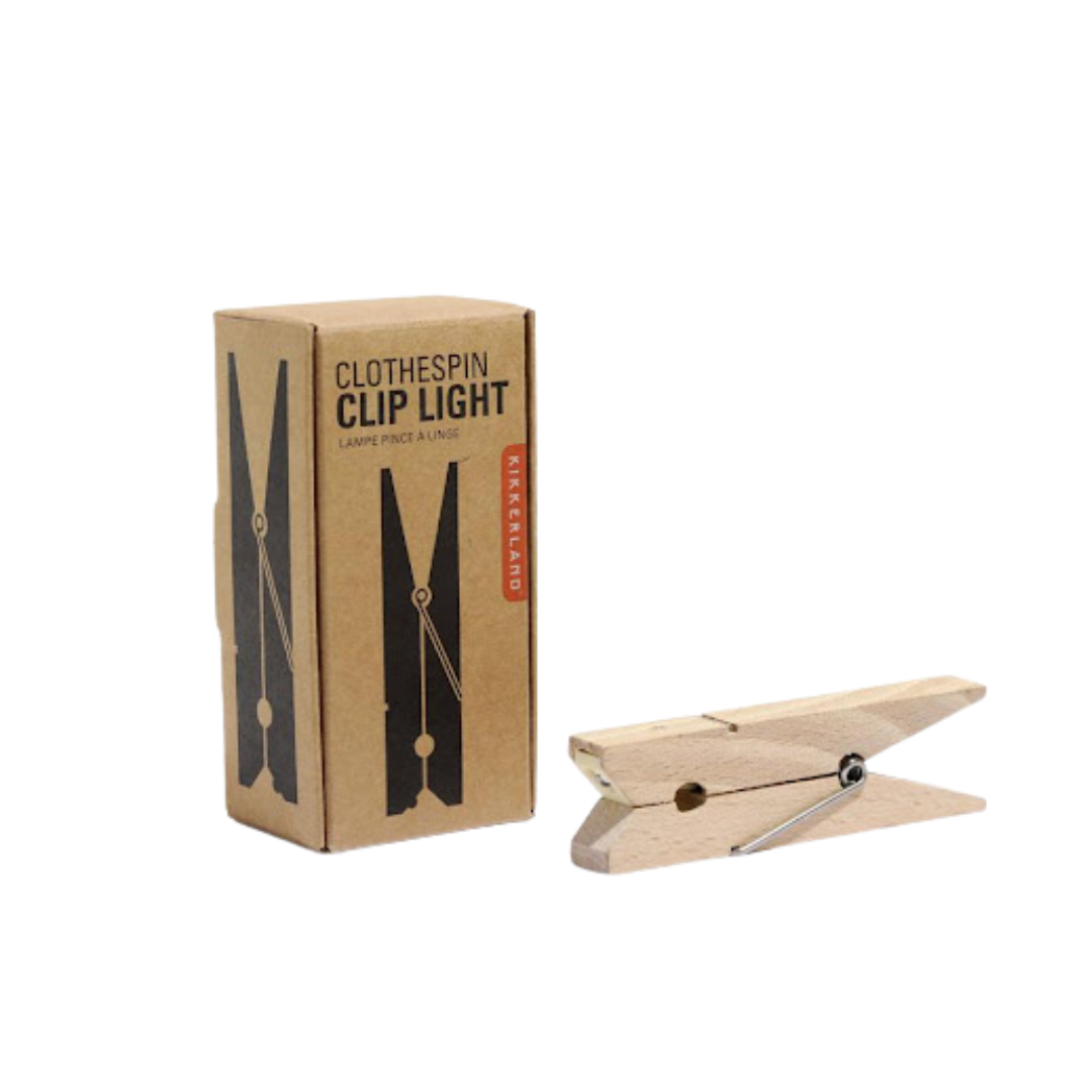 Clothespin clip light
