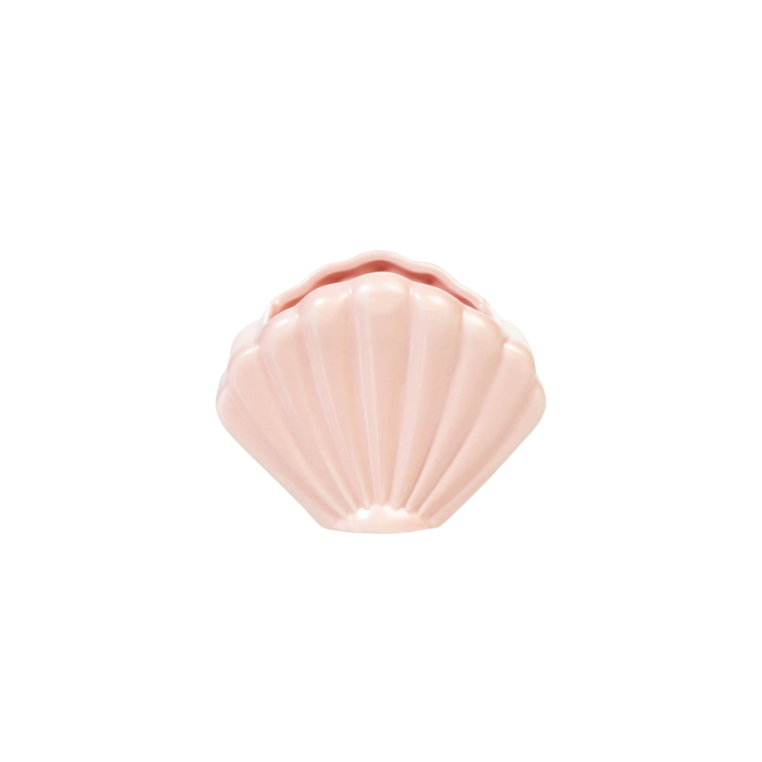 Shell planter small pink