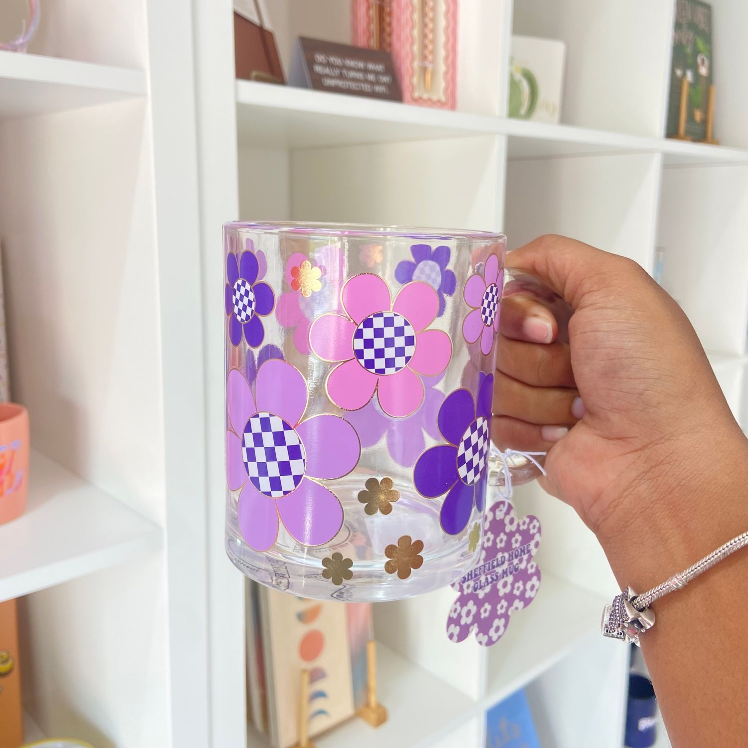 Purple Flower Mug