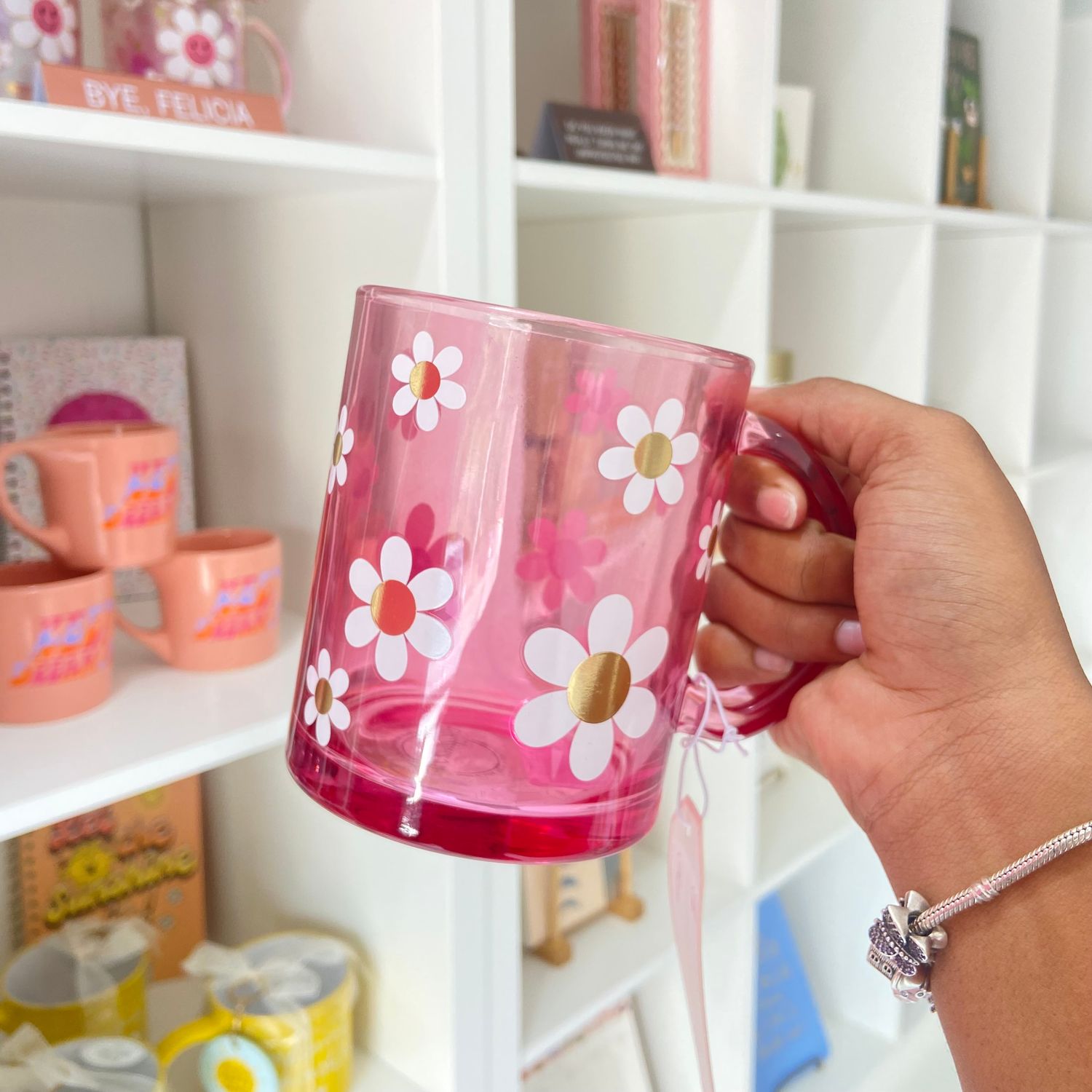 Pink Flower Mug