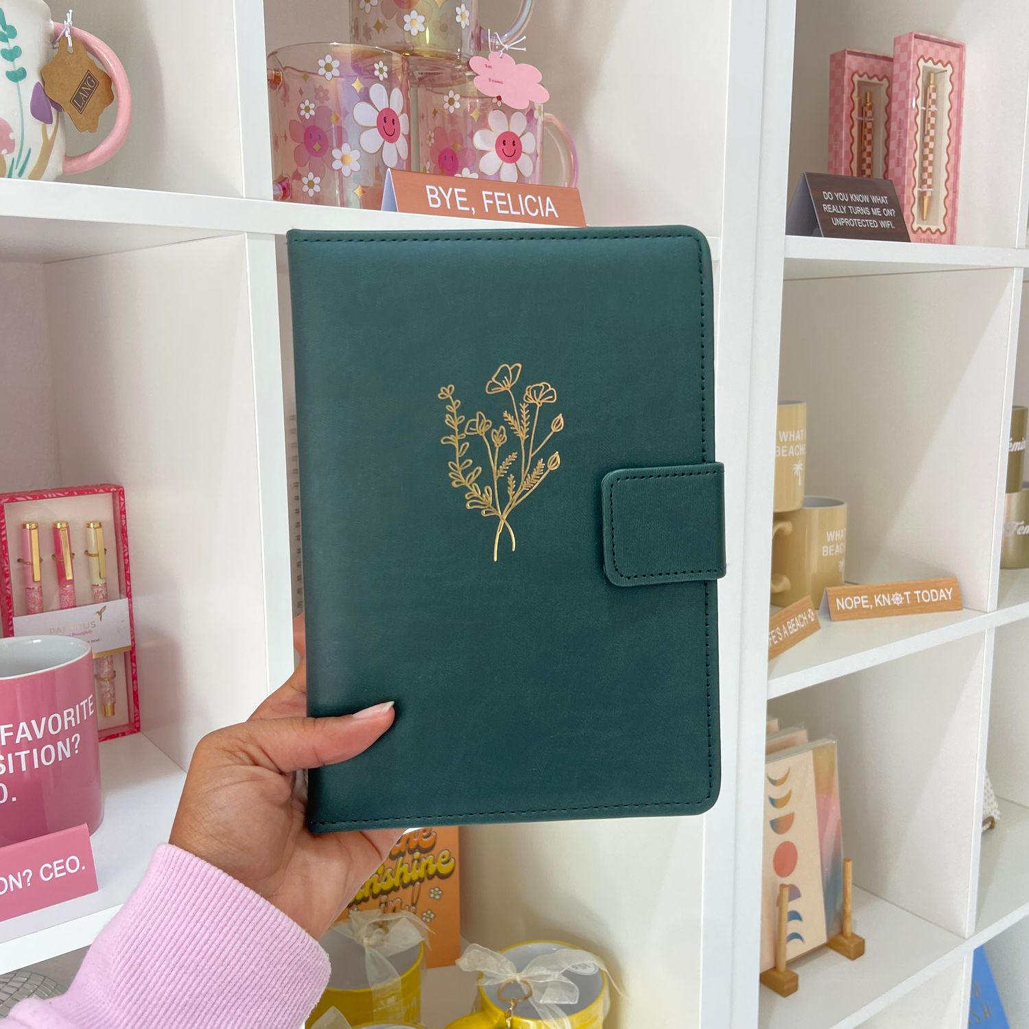 Emerald and Gold folie journal