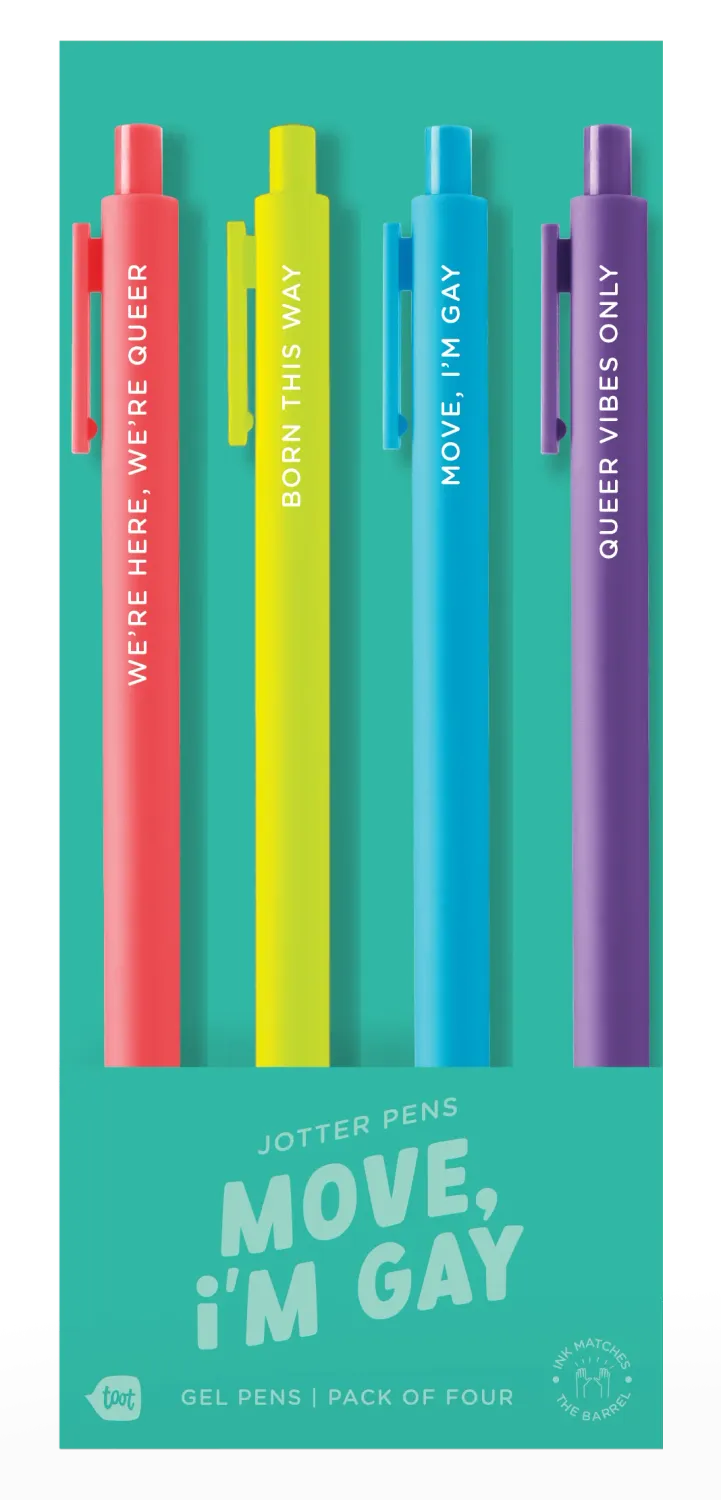 Jotter sets 4 pack- Move I’m Gay