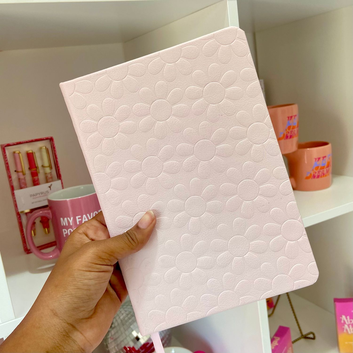 Groovy Pink Floral notebook