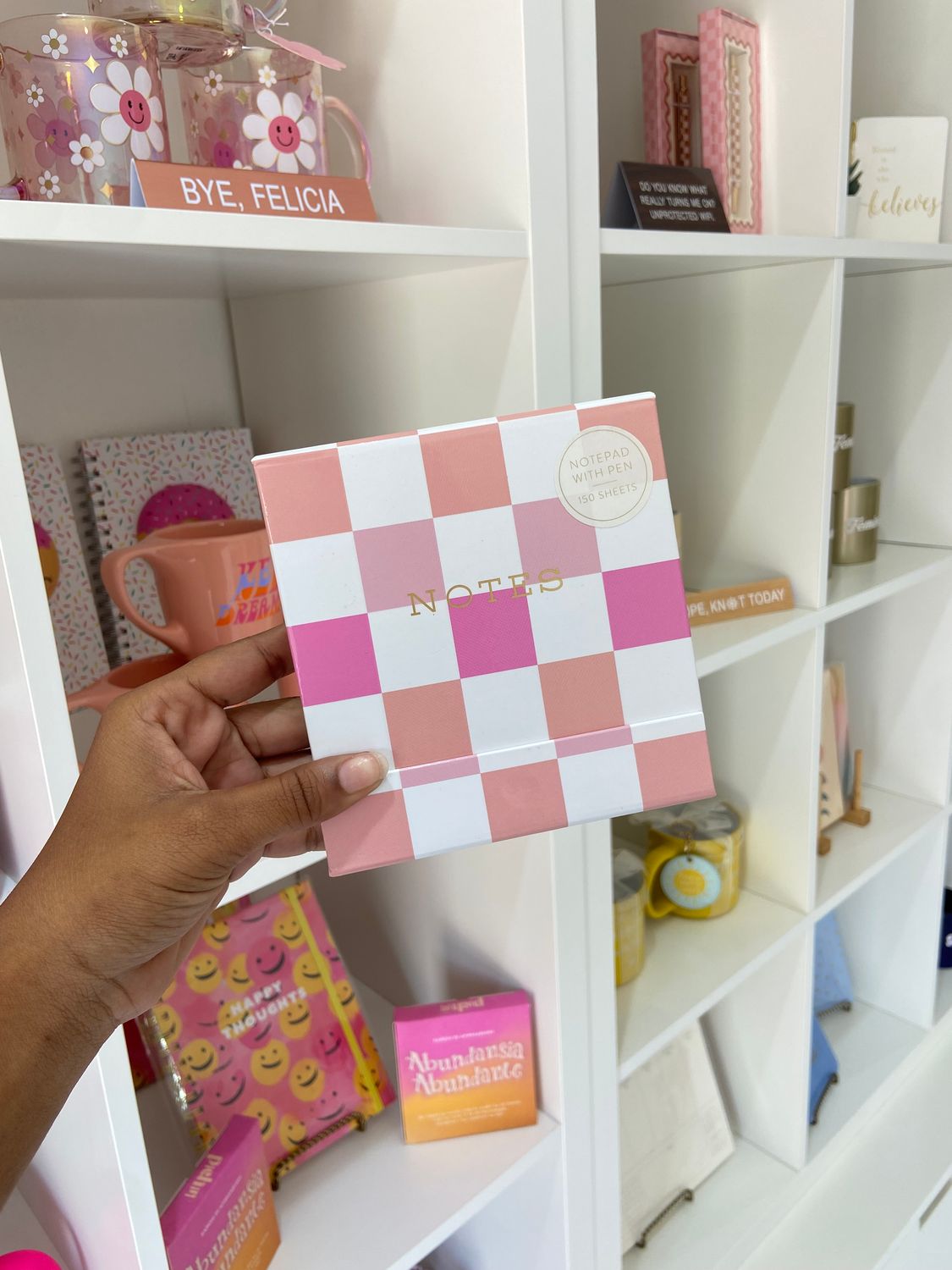 Retro square notes and pen set