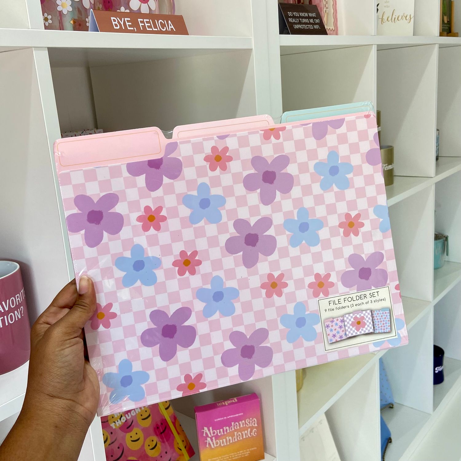 File folder set flower