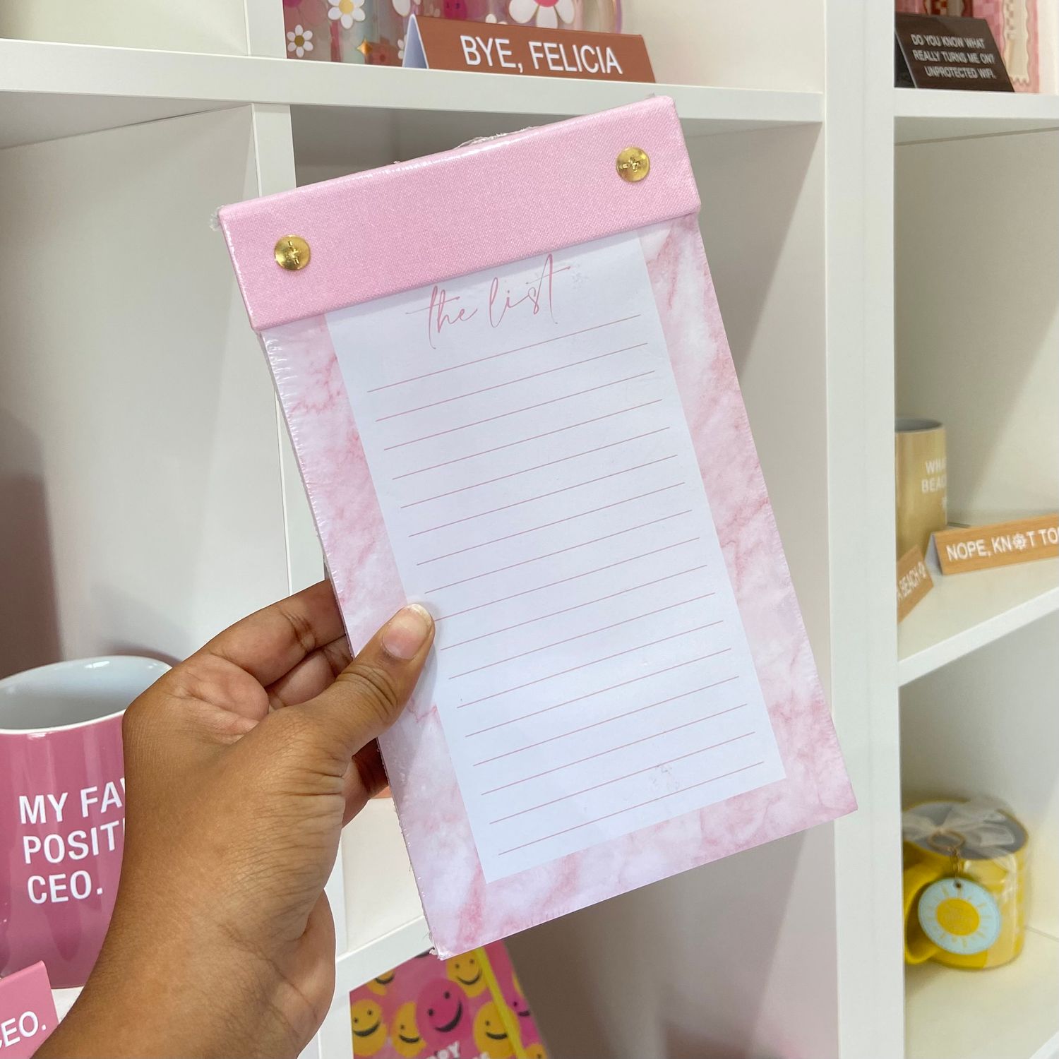 The list pink