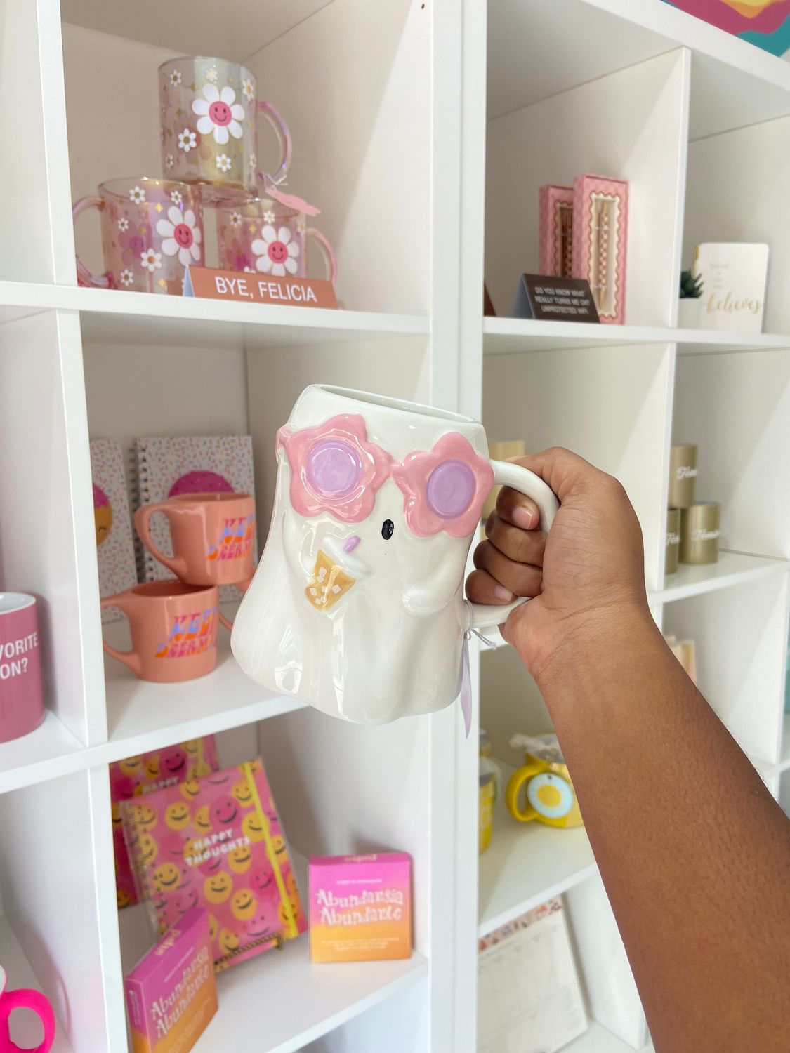 Spooky flower mug