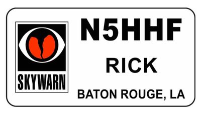 Skywarn Name Badge