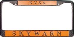 Skywarn License Plate Frame
