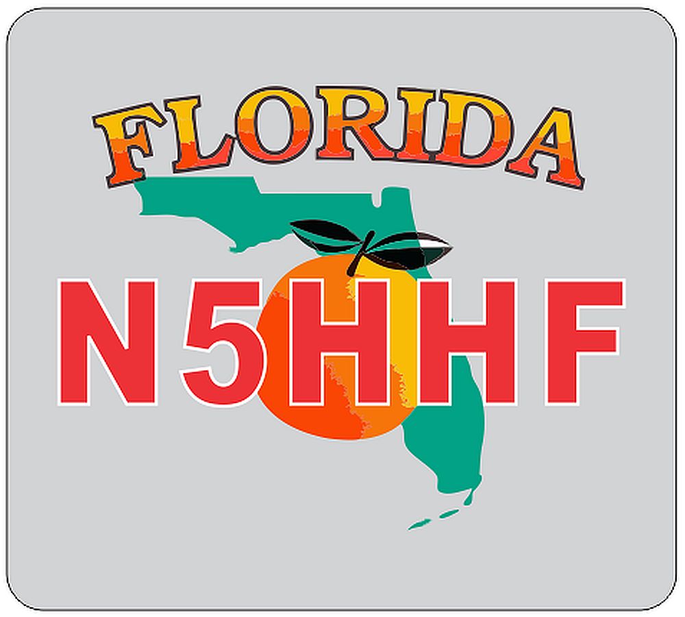 Mouse Pad - Florida Outline w/ Oramge