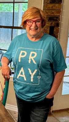 PRAY T-shirt Blue