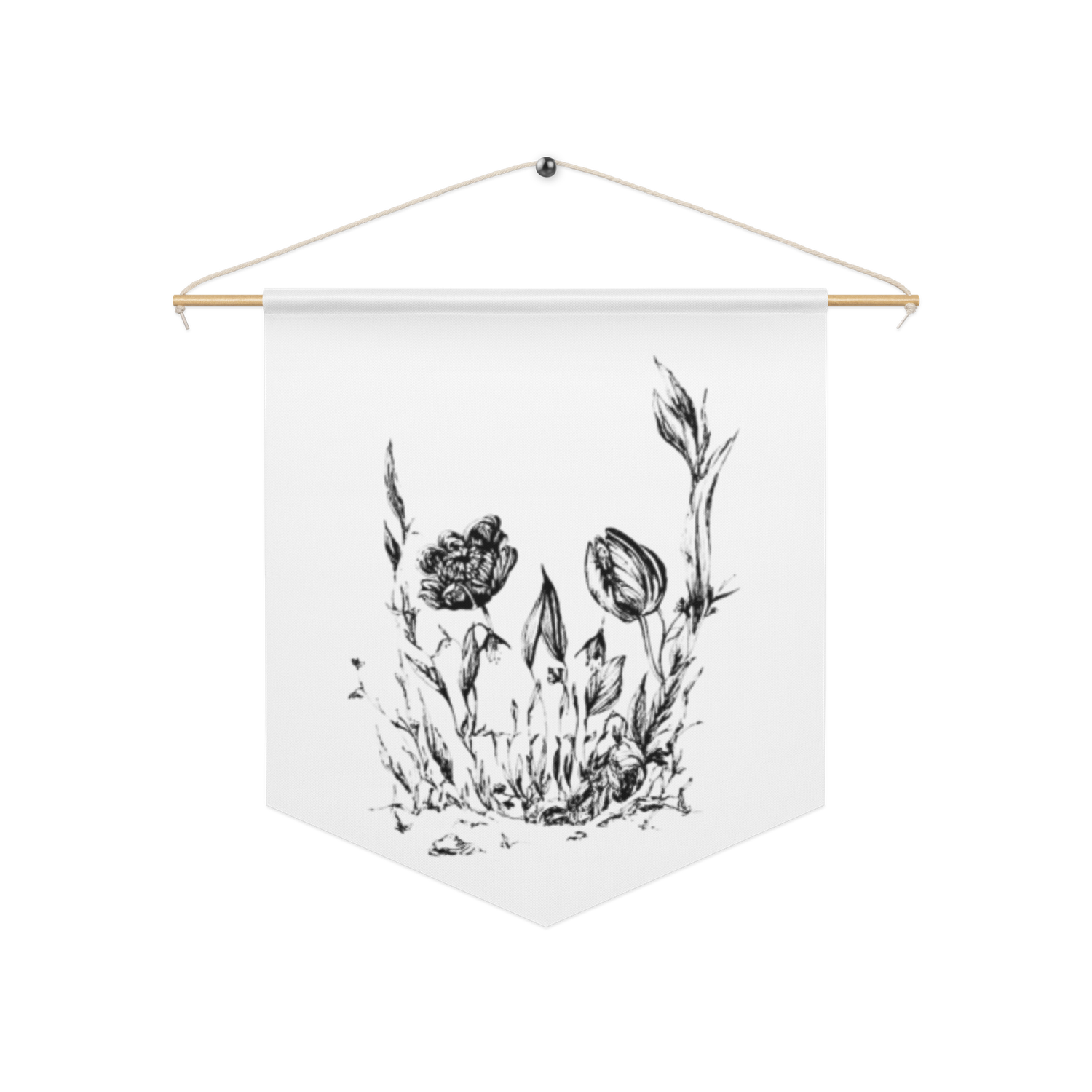  Flower Skull Pennant banner