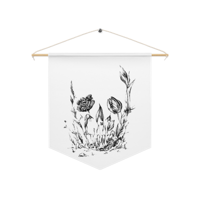  Flower Skull Pennant banner