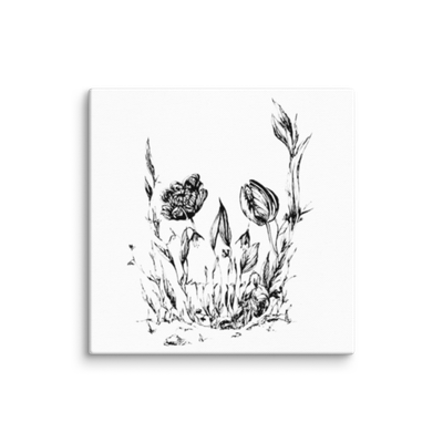 Flower Skull Canvas