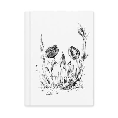 Flower Skull Hardcover journal matte