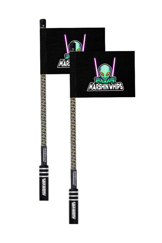 MARSHIN WHIPS V2 BLUE 3 FOOT LED SET OF 2