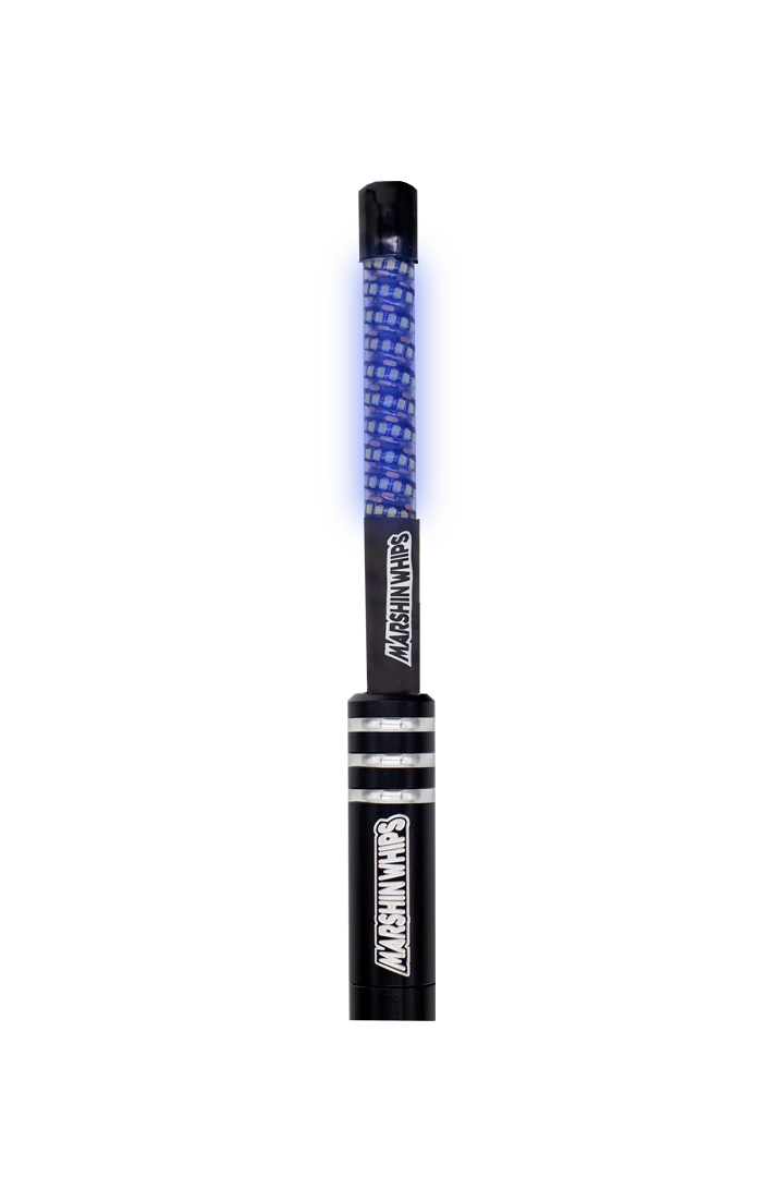 MARSHIN WHIPS V2 BLUE 4 FOOT LED SET OF 2