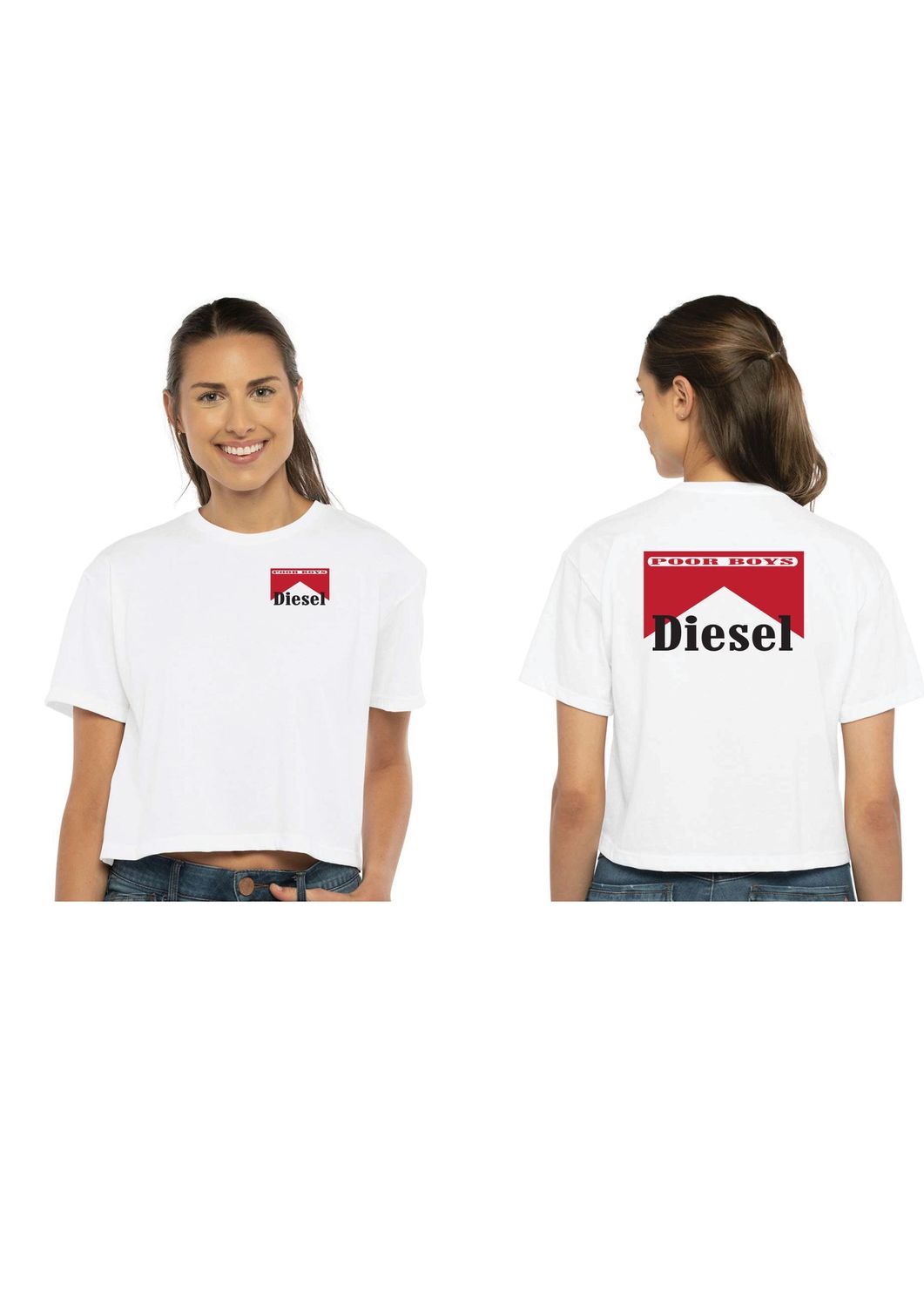 WOMENS CROP TOP WHITE