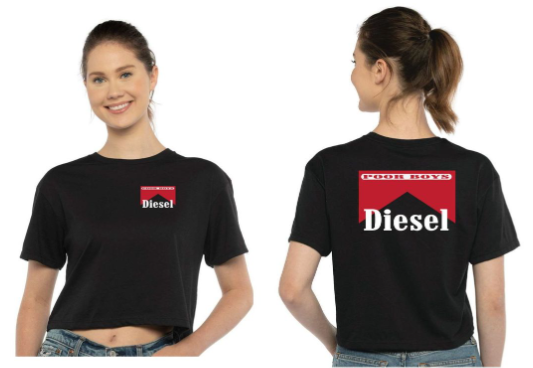 WOMENS CROP TOP BLACK