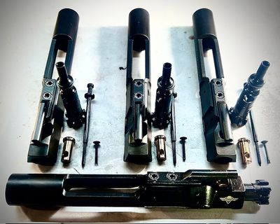 Rock-Op Defense Slab-Side-Debris Rail Cut BCG w/ C158 Dual Ejector Bolt