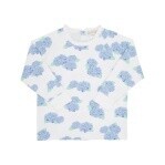 Cassidy Comfy Crewneck, Colour: Happiest Hydrangeas With Worth Avenue White, Size: 2T, Season: Spring/Summer