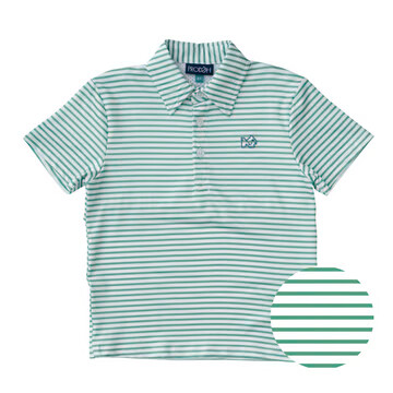 Pro Performance Polo | Green Spruce Stripe