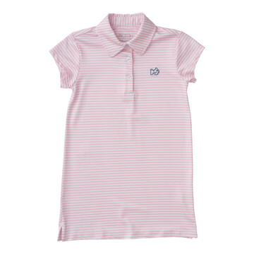 Pro Performance Polo Dress | Pinkesque Stripe