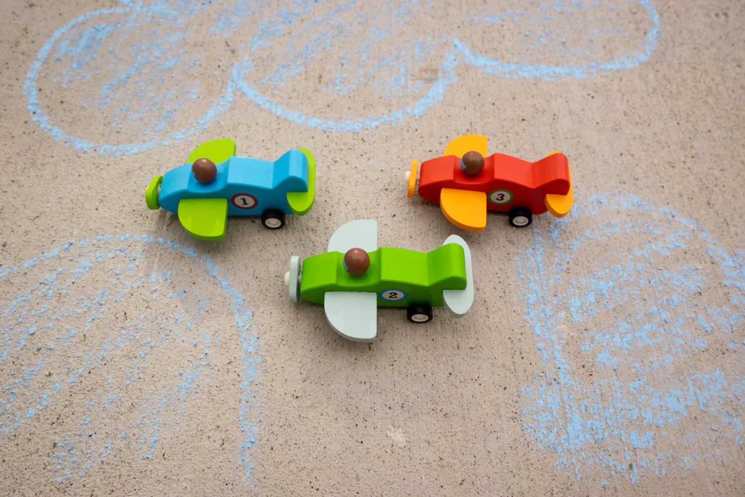 Pull Back Wooden Planes