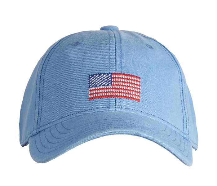 American Flag in Light Blue