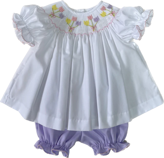 Lavender Tulip Bishop Bloomer Set