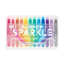 Rainbow Sparkle Metallic Watercolor Gel Crayons | Set of 12