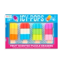 Icy Pops Scented Erasers | Set of 4