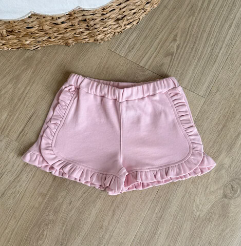 Girls Ruffled Shorts | Baby Luigi, Colour: New Light Pink, Size: 12M