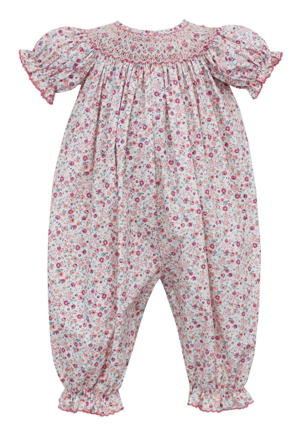 Florence Long Bishop Bubble | Pink Floral Print