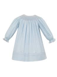 Viyella Long Sleeve Bishop Dress | Blue