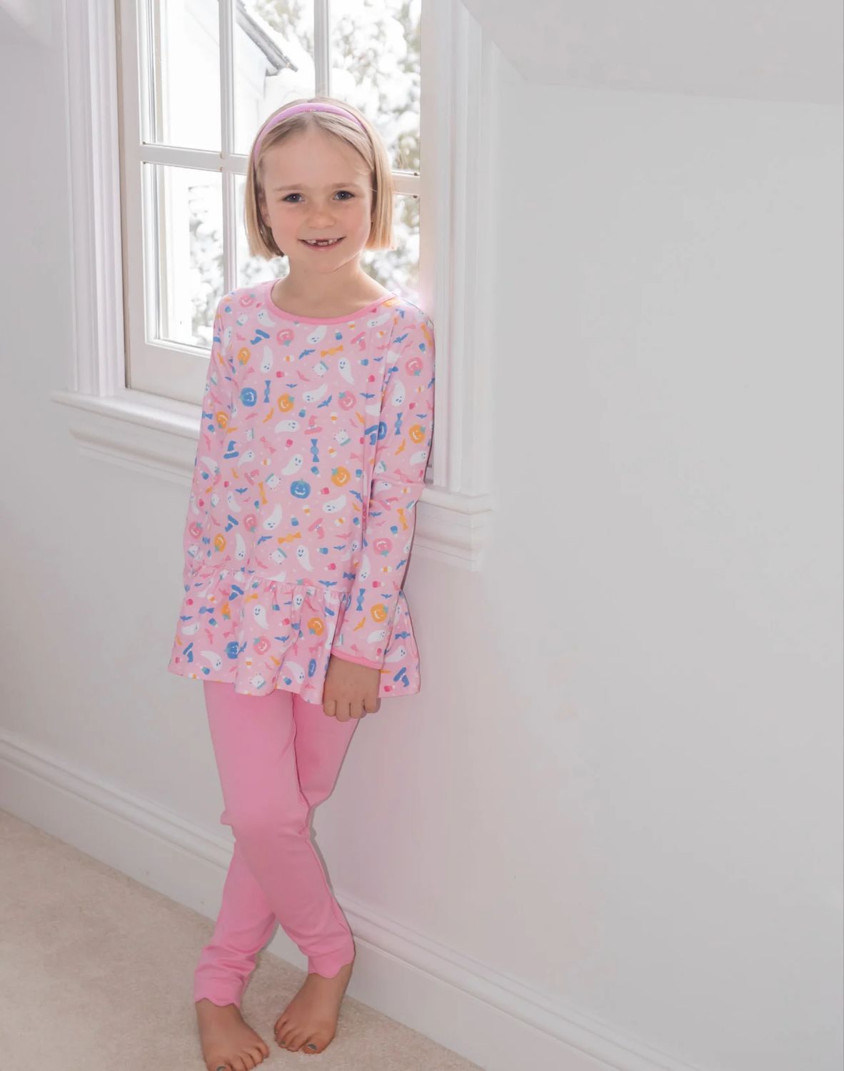 Peggie Peplum Knit Legging Set | No Tricks Just Treats