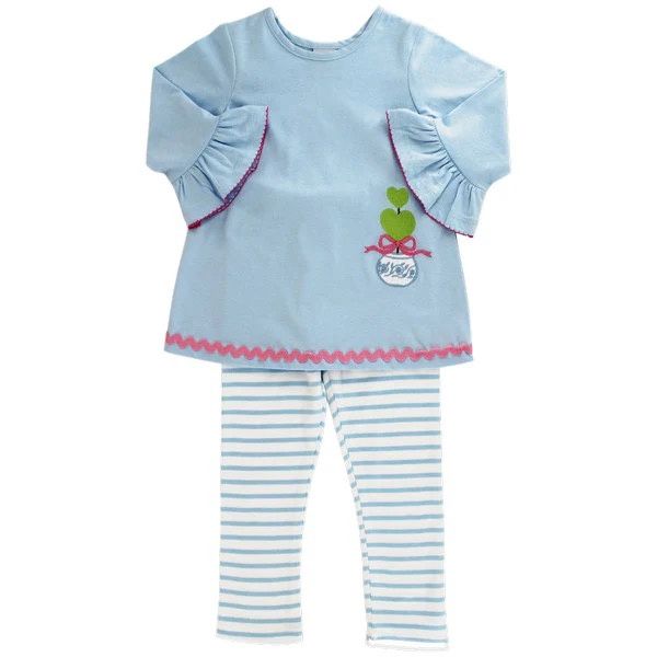 Topiary Tunic Set | Embroidered
