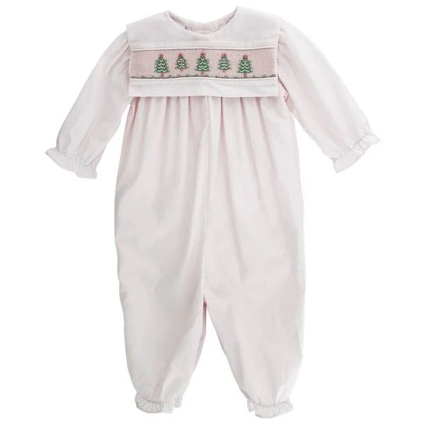 Girls Dressy Long Bubble | Pink Pastel Trees