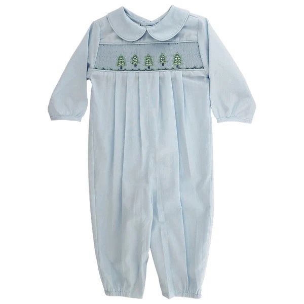 Boys Dressy Long Bubble | Blue Pastel Trees