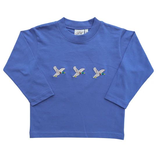Boys Dark Chambray Long Sleeve | 3 Mallards