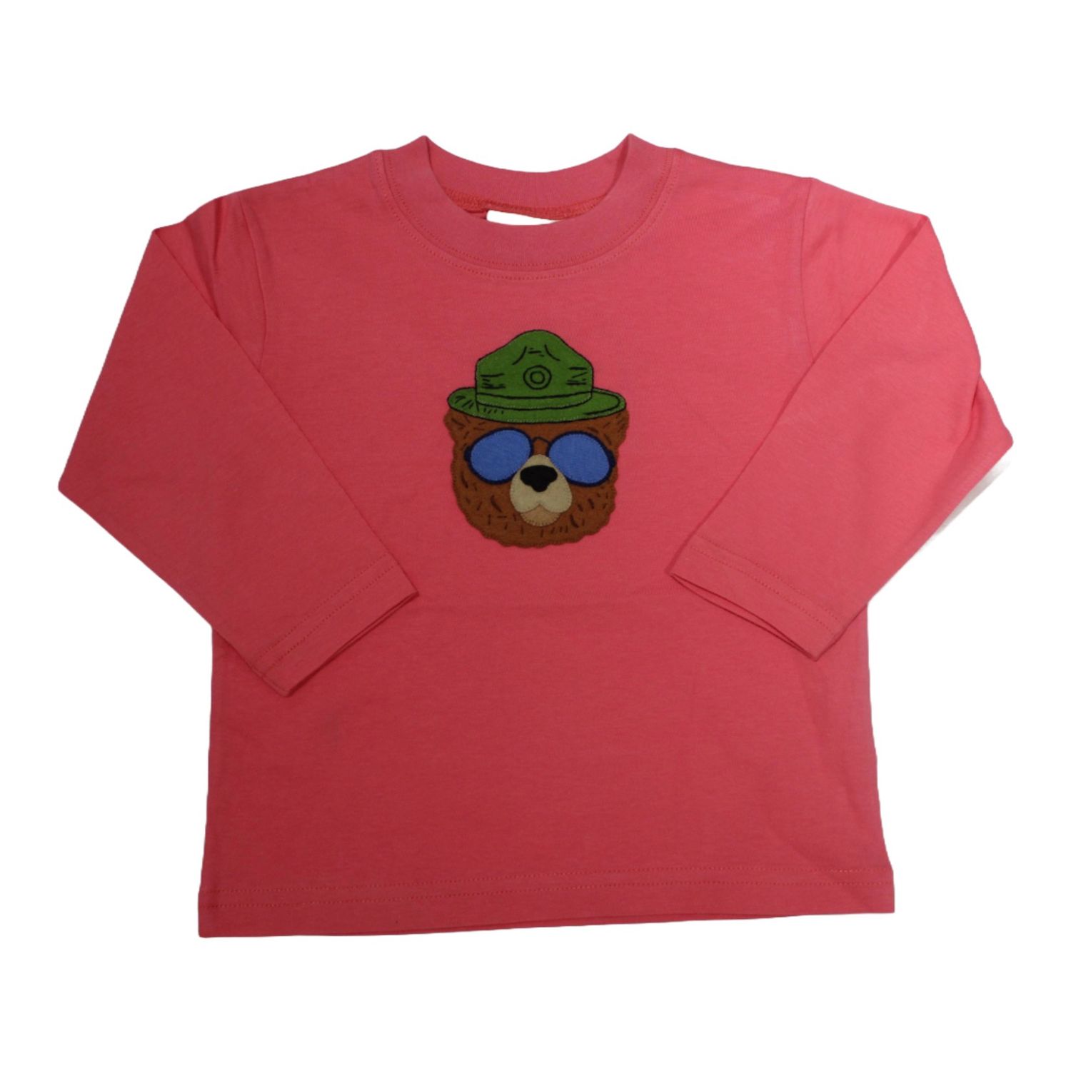 Boys Salmon Long Sleeve Shirt | Smokey The Bear