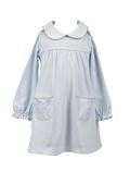 Yoke Dress | Light Blue Stripe