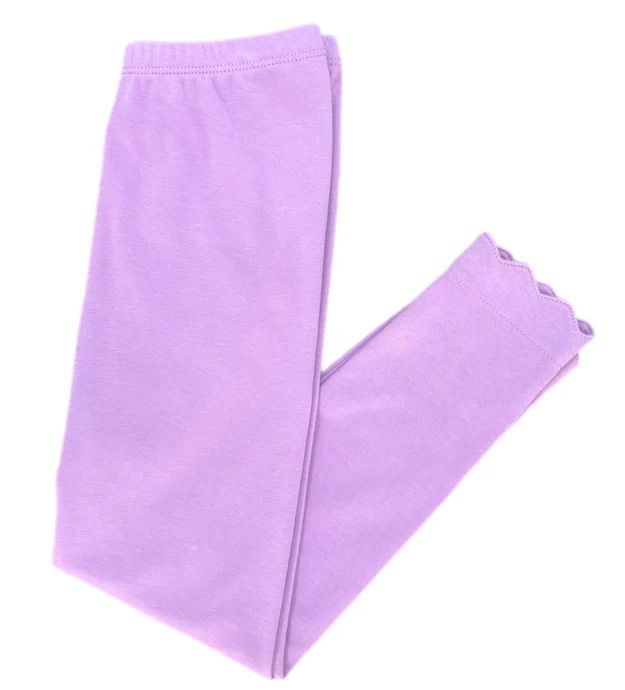 Scalloped Legging | Lavender Floral