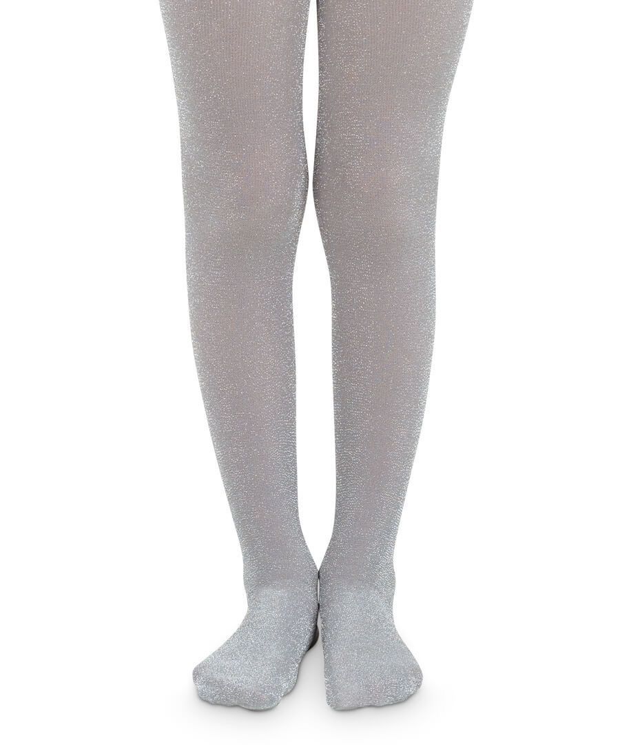 Sparkly Lurex Tights | Silver