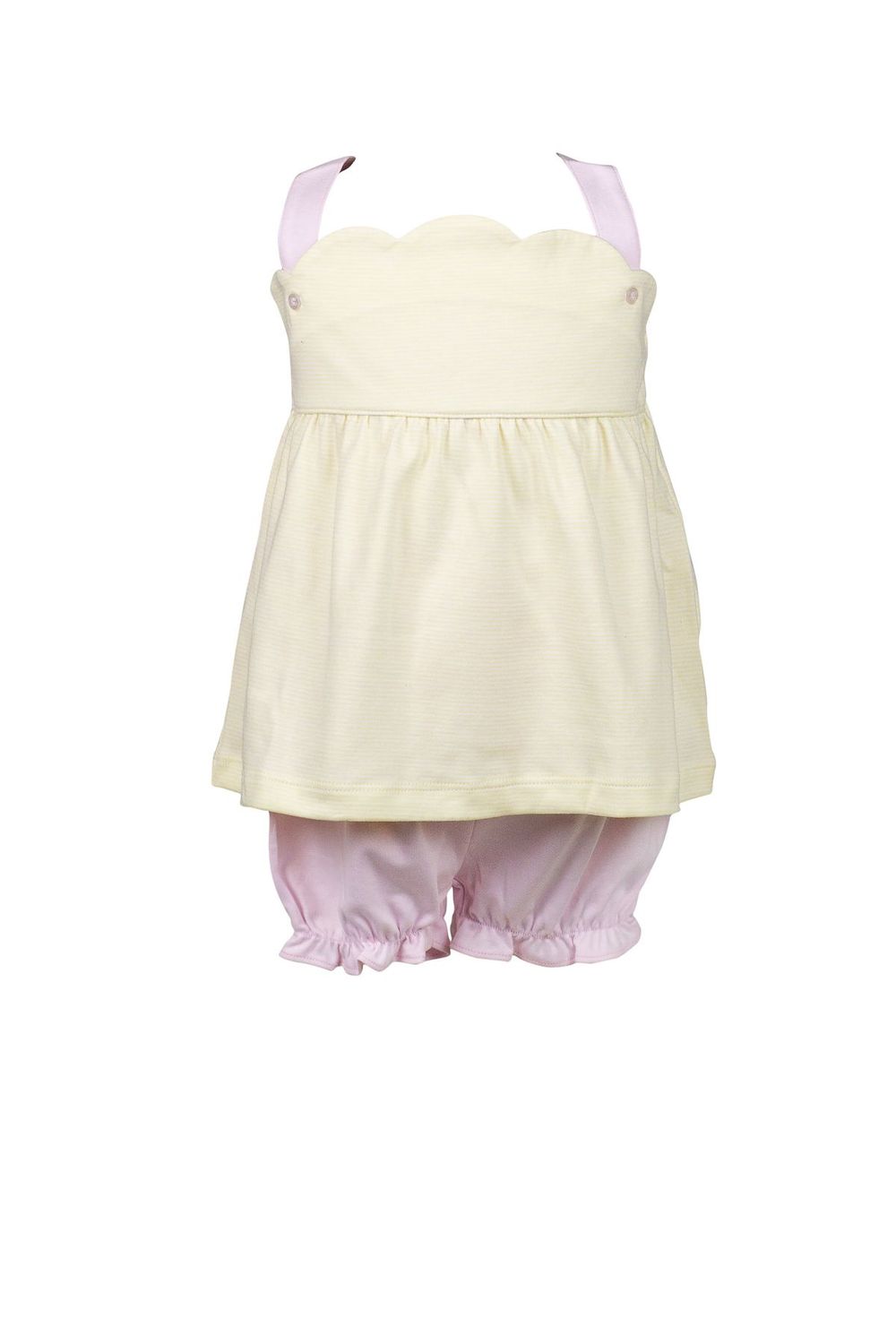 Light Yellow Stripes Bloomer Set